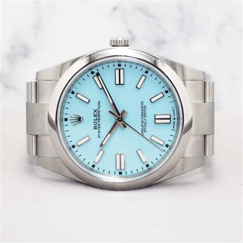 rolex light blue watch|rolex 41mm tiffany blue.